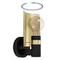 Eglo HAYES Black & Gold Swivel Shade Wall Light