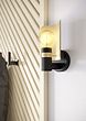 Eglo HAYES Black & Gold Swivel Shade Wall Light