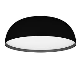 Eglo TOLLOS-Z Matte Black Round Smart LED Ceiling Light