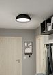Eglo TOLLOS-Z Matte Black Round Smart LED Ceiling Light