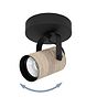 Eglo CAYUCA Black & Wood Directional GU10 LED Spotlight