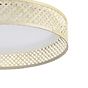 Eglo LUPPINERIA Wicker Round Compact Ceiling Light