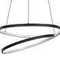 Eglo RUOTALE Matte Black LED Spiral Pendant Light