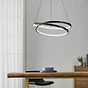 Eglo RUOTALE Matte Black LED Spiral Pendant Light