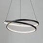 Eglo RUOTALE Matte Black LED Spiral Pendant Light