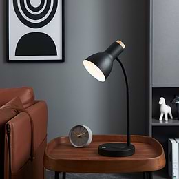 Eglo Veradal-Qi Black Brown LED Table Light 3000K