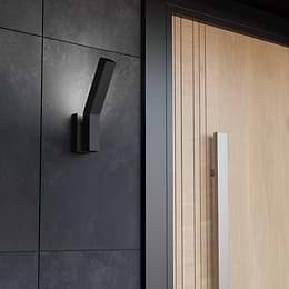 Eglo Ugento Black Outdoor LED Wall Light 3000K IP44