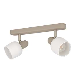 Eglo Corato Double Sandy Satin Nickel E14 Spotlight