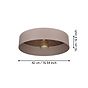Eglo Duaia Taupe Structure E27 Ceiling Light