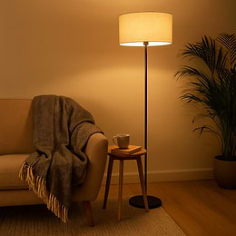 Eglo Feniglia Black E27 Floor Light