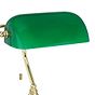 Eglo BANKER Polished Brass Green Glass Table Light