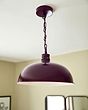 Mulberry Red Burgundy Rustic Dome Dining Room Pendant Light - Berwick - Soho Lighting