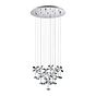 Eglo Pianopoli Large Chrome LED Pendant Light 3000K