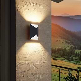 Eglo Predazzo Anthracite White Outdoor LED Wall Light 3000K IP44