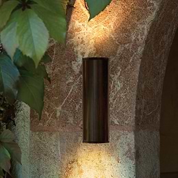 Eglo Riga Antique Brown Outdoor GU10 Wall Light IP44