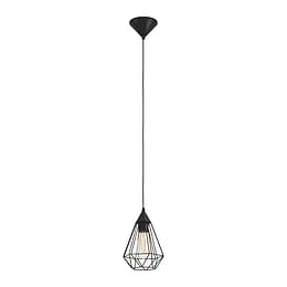 Eglo Tarbes Small Single Black E27 Pendant Light