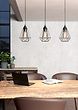 Eglo Tarbes Small Triple Black E27 Pendant Light