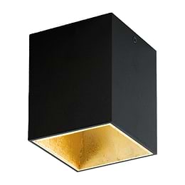 Eglo Polasso Black Gold LED Ceiling Light 3000K