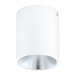 Eglo Polasso White Silver LED Ceiling Light 3000K