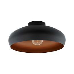 Eglo Ceiba Modern Black & Copper Ceiling Light