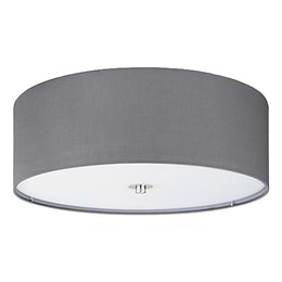 Eglo Pasteri Satin Nickel & Grey E27 Ceiling Light