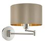 Eglo MASERLO Taupe & Gold Adjustable Wall Light