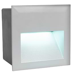 Eglo ZIMBA-LED Silver Square Recessed LED Light IP65 3.7W