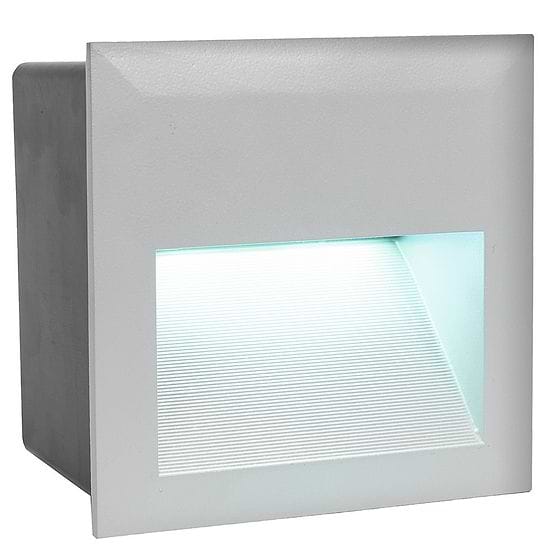 Eglo ZIMBA-LED Silver Square Recessed LED Light IP65 3.7W