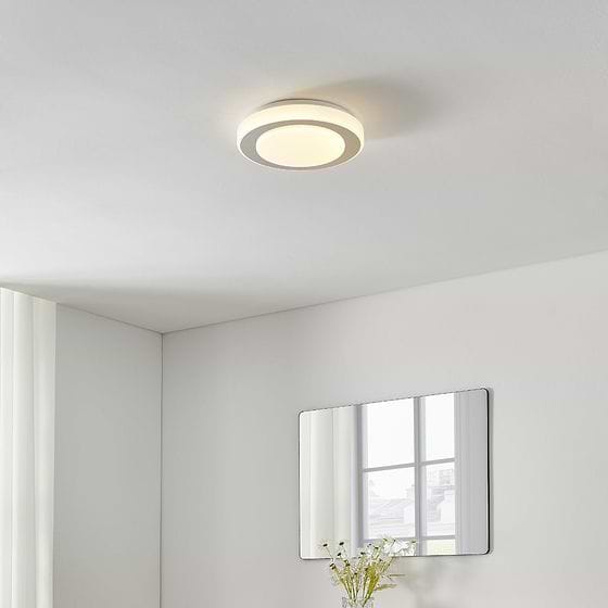 Eglo Led Carpi White Chrome LED Wall/Ceiling Light 3000K IP44