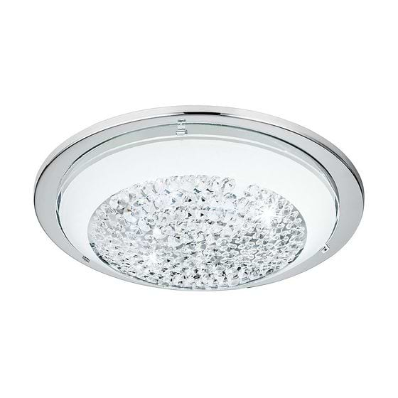 Eglo Lucent  White & Crystal LED Ceiling and Wall Light