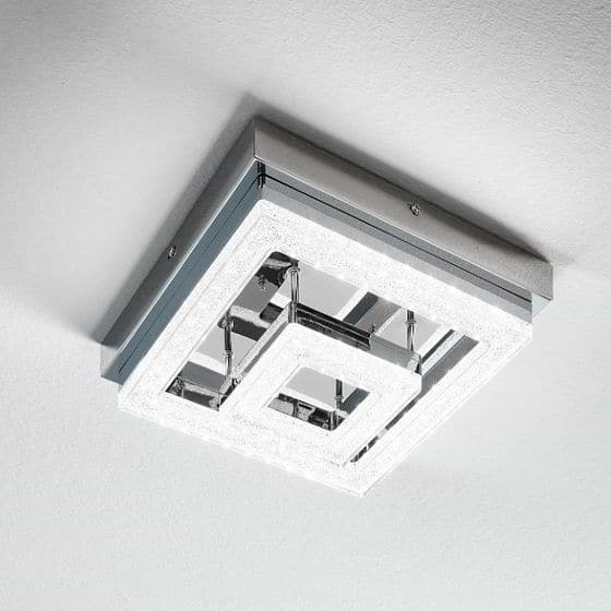 Eglo Fradelo Chrome LED Ceiling Light 3000K