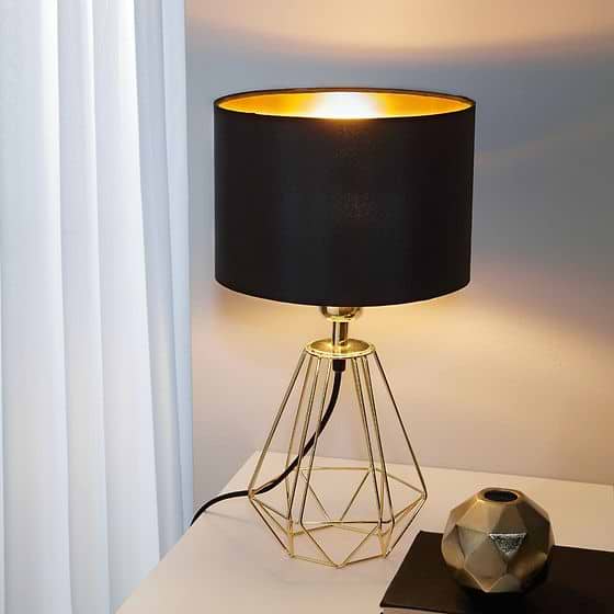 Eglo Carlton 2 Brass E14 Table Light