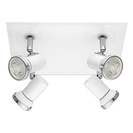 Eglo Tamara 1 Large White Chrome GU10 Spotlight IP44