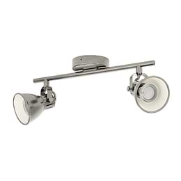 Eglo Seras Double Antique Nickel Cream GU10 Spotlight