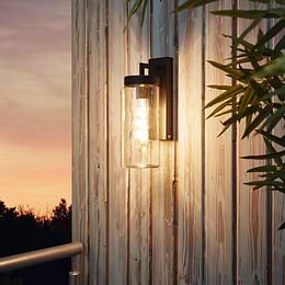 Eglo Bovolone Black Outdoor E27 Wall Light IP44