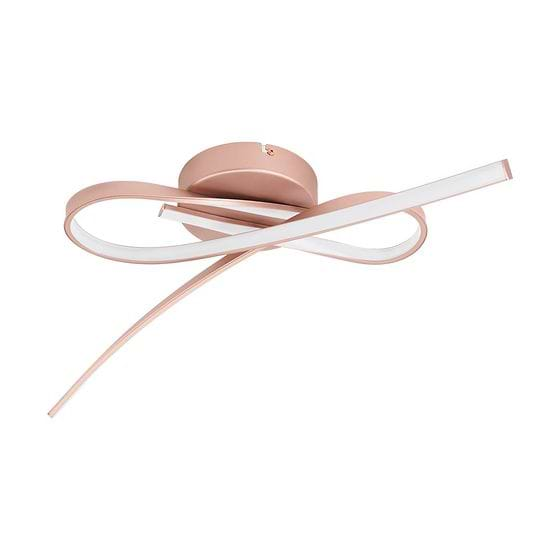 Eglo PALOZZA Rose Gold & White Bow LED Ceiling Light