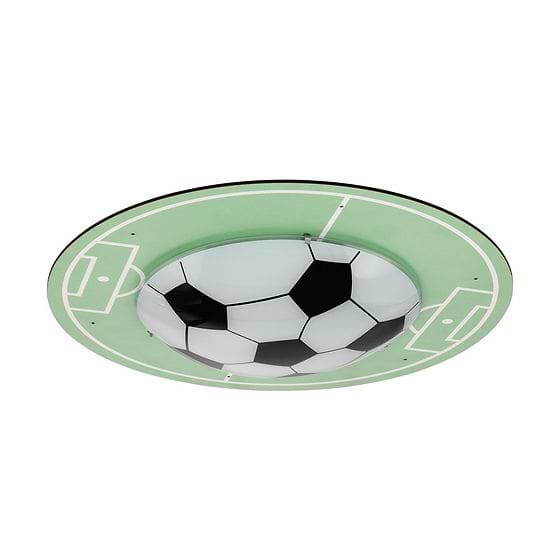 Eglo TABARA White Black & Green Football Ceiling Light