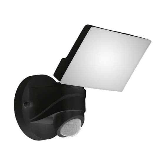 Eglo Pagino Black Outdoor LED Wall Light 5000K IP44 with Sensor