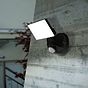 Eglo Pagino Black Outdoor LED Wall Light 5000K IP44 with Sensor