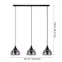 Eglo Beleser Black E27 Pendant Light