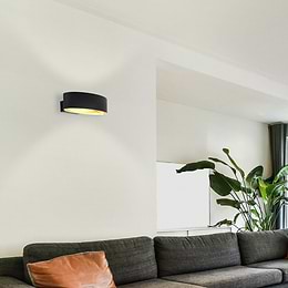 Eglo Maccacari Black Gold LED Wall Light 3000K