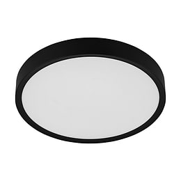 Eglo Musa Large Black Round LED Ceiling Light Black