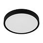 Eglo Musa Large Black Round LED Ceiling Light Black