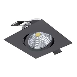 Eglo SALICETO Matte Black Square LED Recessed Light