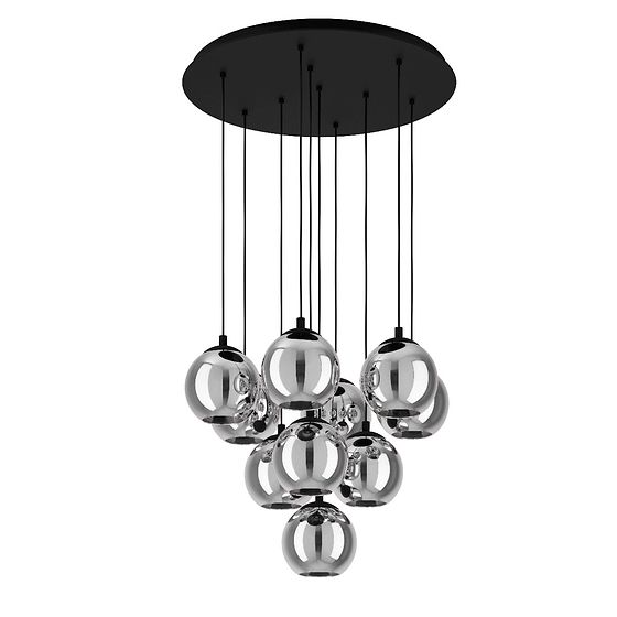 Eglo Ariscani Large Black E27 Pendant Light