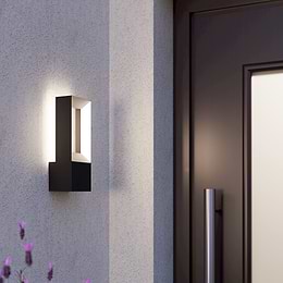 Eglo Riforano Black Outdoor LED Wall Light 3000K IP44