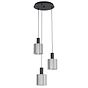 Eglo GOROSIBA Black Mirrored Triple Pendant Light 