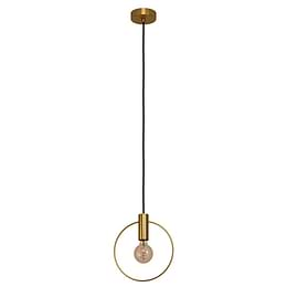 Eglo MANIZALES Brushed Brass Art Deco Ring Pendant Light