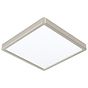 Eglo Neoteric Medium Nickel Deep Square Ceiling Light