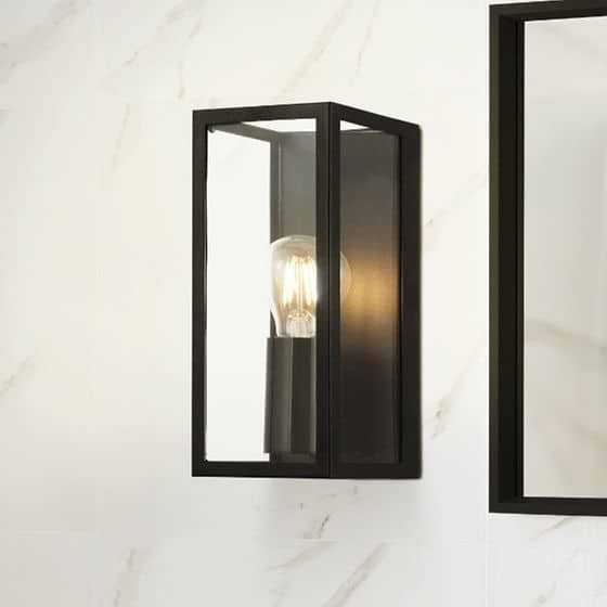 Eglo Amezola Single Black E27 Wall Light IP44